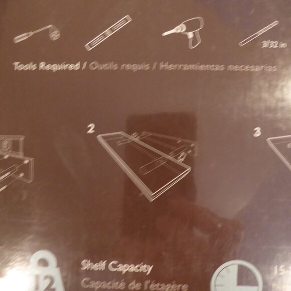 NEW 18” ALLEN + ROTH FLOATING WOOD WALL SHELF JAVA BROWN FINISH - Picture 14 of 15